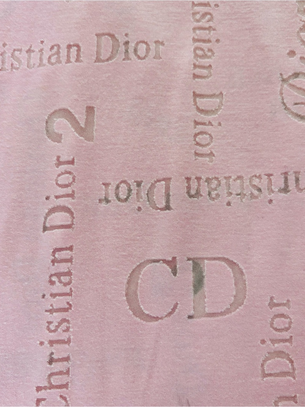 Christian Dior Pink Logo Silhouette Vintage Tee Sz EU42 US S-M - Picture 13 of 16